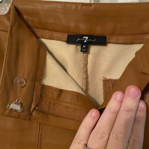 7 for all mankind faux leather pant